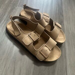H&M Kids Tan Sandals with Buckles